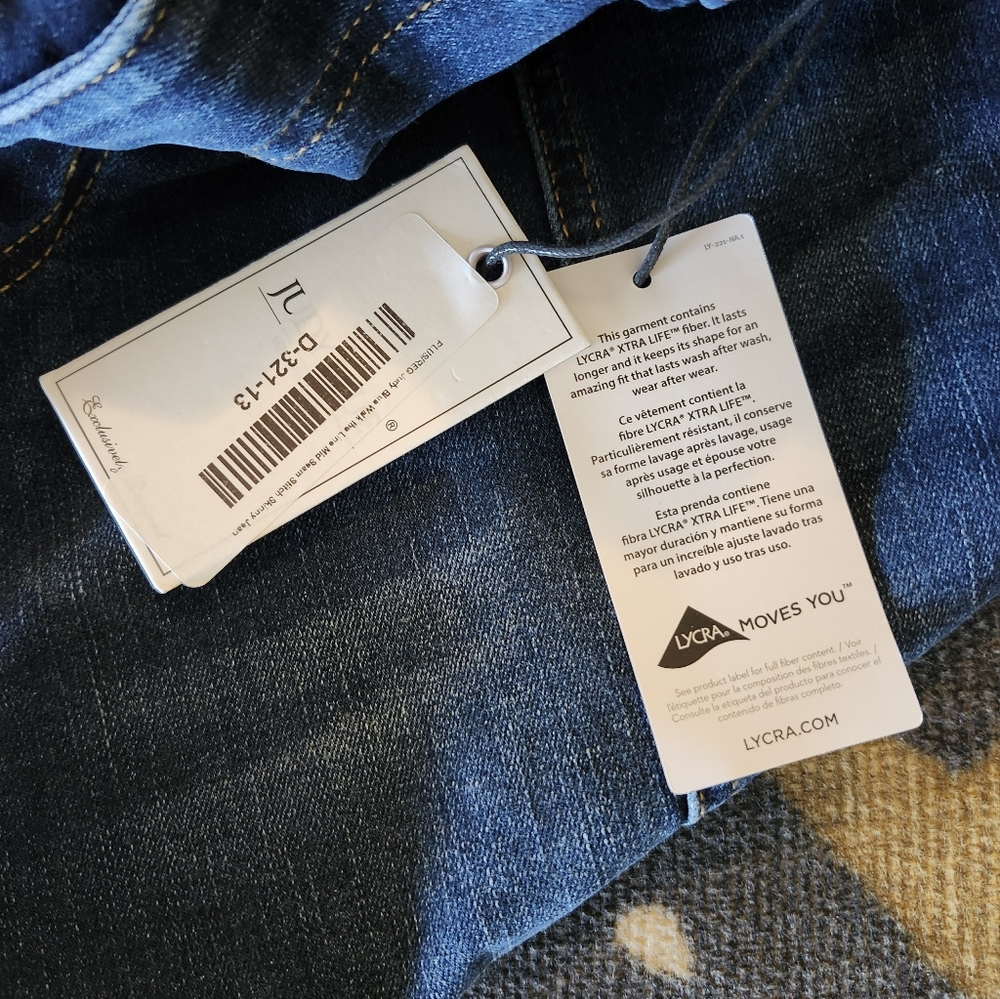 Judy Blue Lycra High Rise Dark Blue Women's Jeans With Front Seam - Picture 6 of 7
